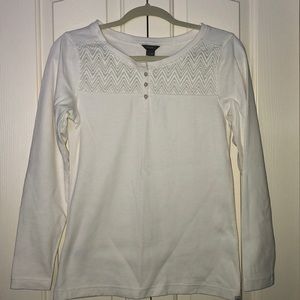 Eddie Bauer White Long Sleeve